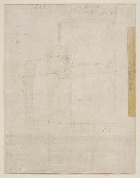 Unknown, Plan of the Farm House at the East End of Bishop's Hall