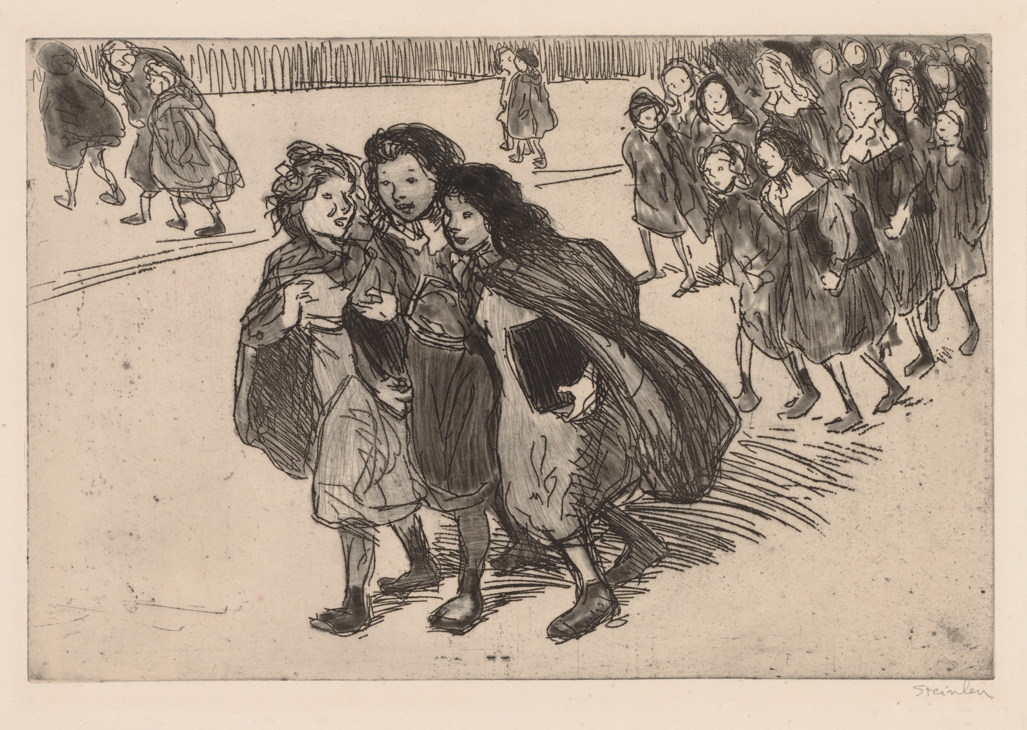 Théophile Alexandre Steinlen, Coming from School