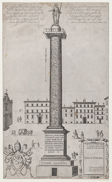 Anonymous, The Antonine Column, from "Speculum Romanae Magnificentiae"