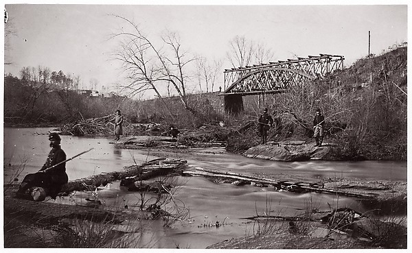 Timothy H. O'Sullivan, [Orange and Alexandria Rail Road Bridge Across, Bull Run, Virginia]
