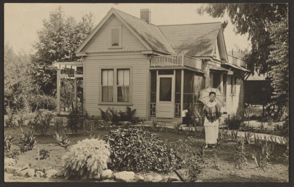 Louis Fleckenstein, [Woman in a Garden]