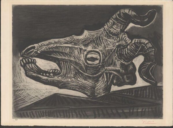 Pablo Picasso, Le Crâne de Chevre sur la Table