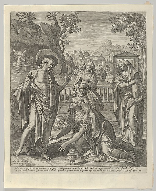 Johann Sadeler I, Noli Me Tangere, from "The Passion of Christ"