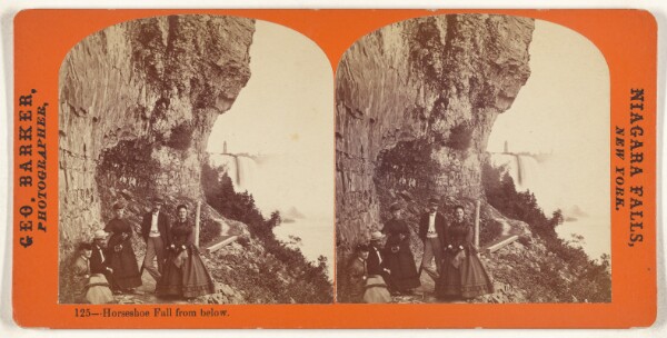 George Barker, Horseshoe Fall from below.