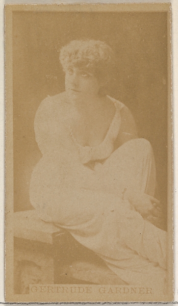 Allen & Ginter, Gertrude Gardner, from the Actors and Actresses series (N45, Type 8) for Virginia Brights Cigarettes