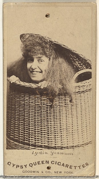 Goodwin & Company, Lydia Yeamans, from the Actors and Actresses series (N171) for Gypsy Queen Cigarettes