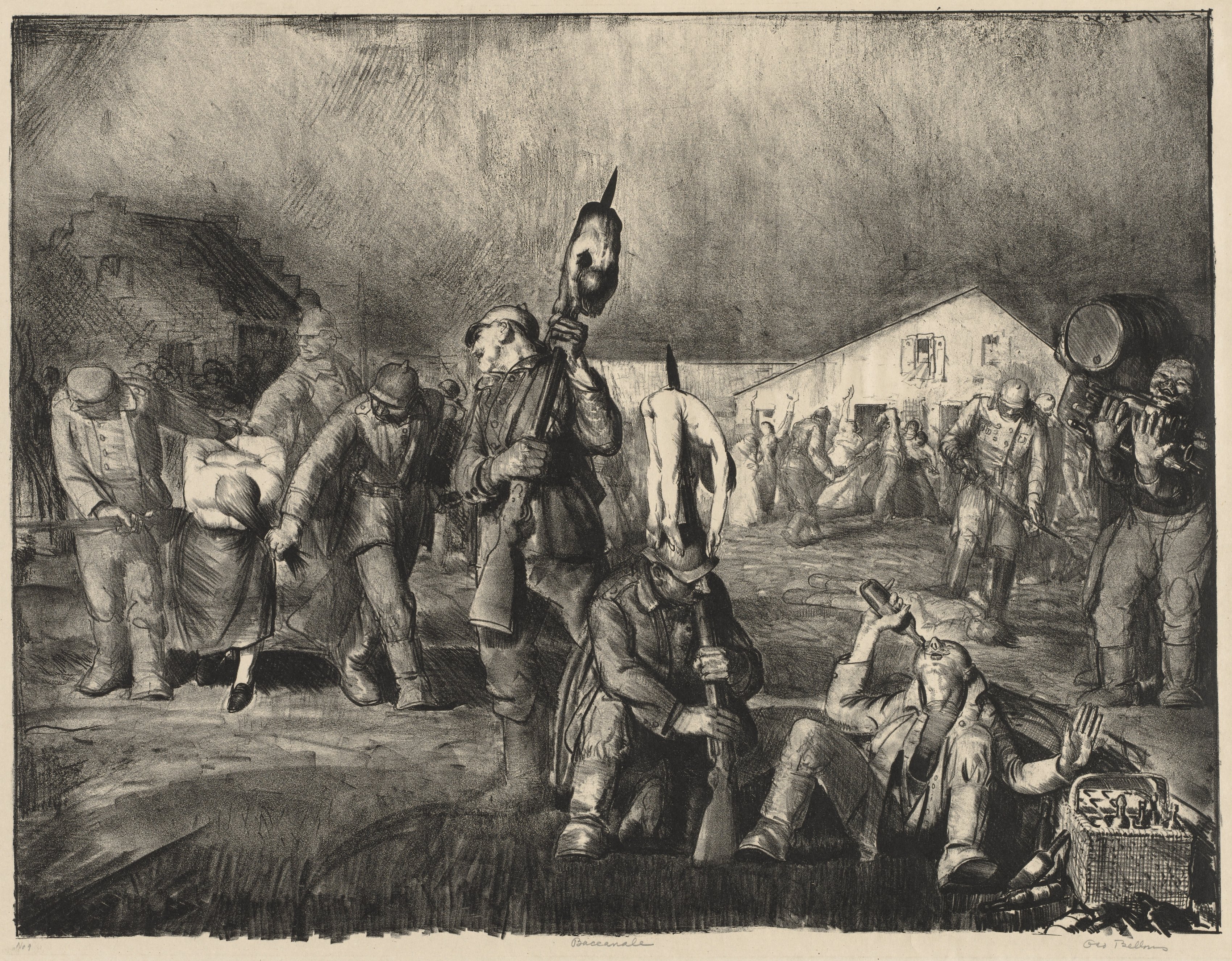 George Bellows, War Series:  The Bacchanale