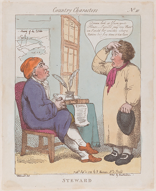 Thomas Rowlandson, Steward