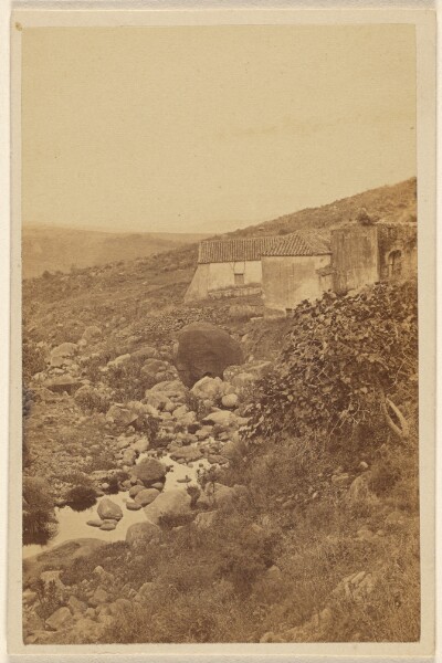 Unknown, [View of a hillside with buildings, possibly in Spain]