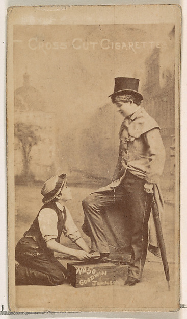 W. Duke, Sons & Co., Card Number 50, Goodwin and Johnson, from the Actors and Actresses series (N145-1) issued by Duke Sons & Co. to promote Cross Cut Cigarettes