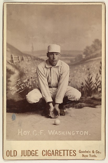 Goodwin & Company, Hoy, Center Field, Washington, from the series Old Judge Cigarettes