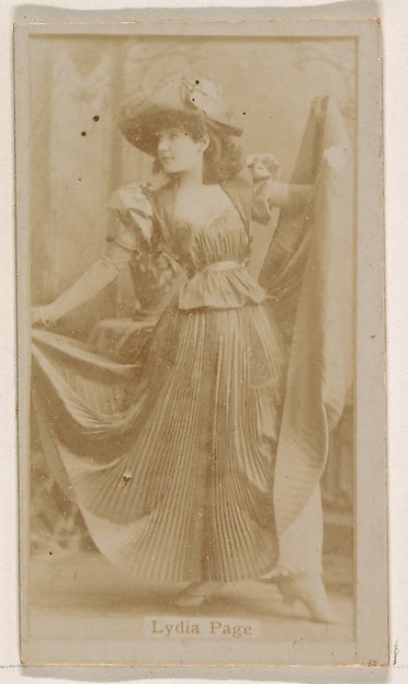 Kinney Brothers Tobacco Company, Lydia Page, from the Actresses series (N245) issued by Kinney Brothers to promote Sweet Caporal Cigarettes