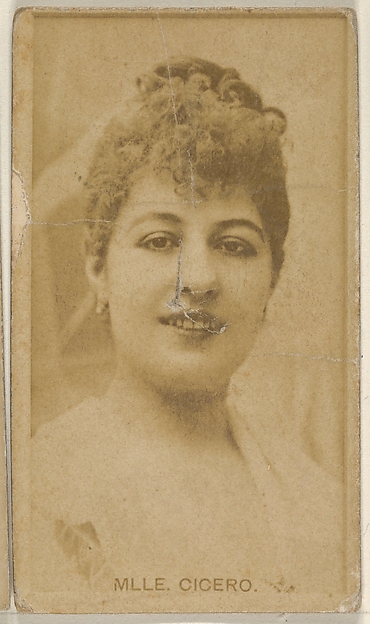 Allen & Ginter, Mlle. Cicero, from the Actors and Actresses series (N45, Type 8) for Virginia Brights Cigarettes