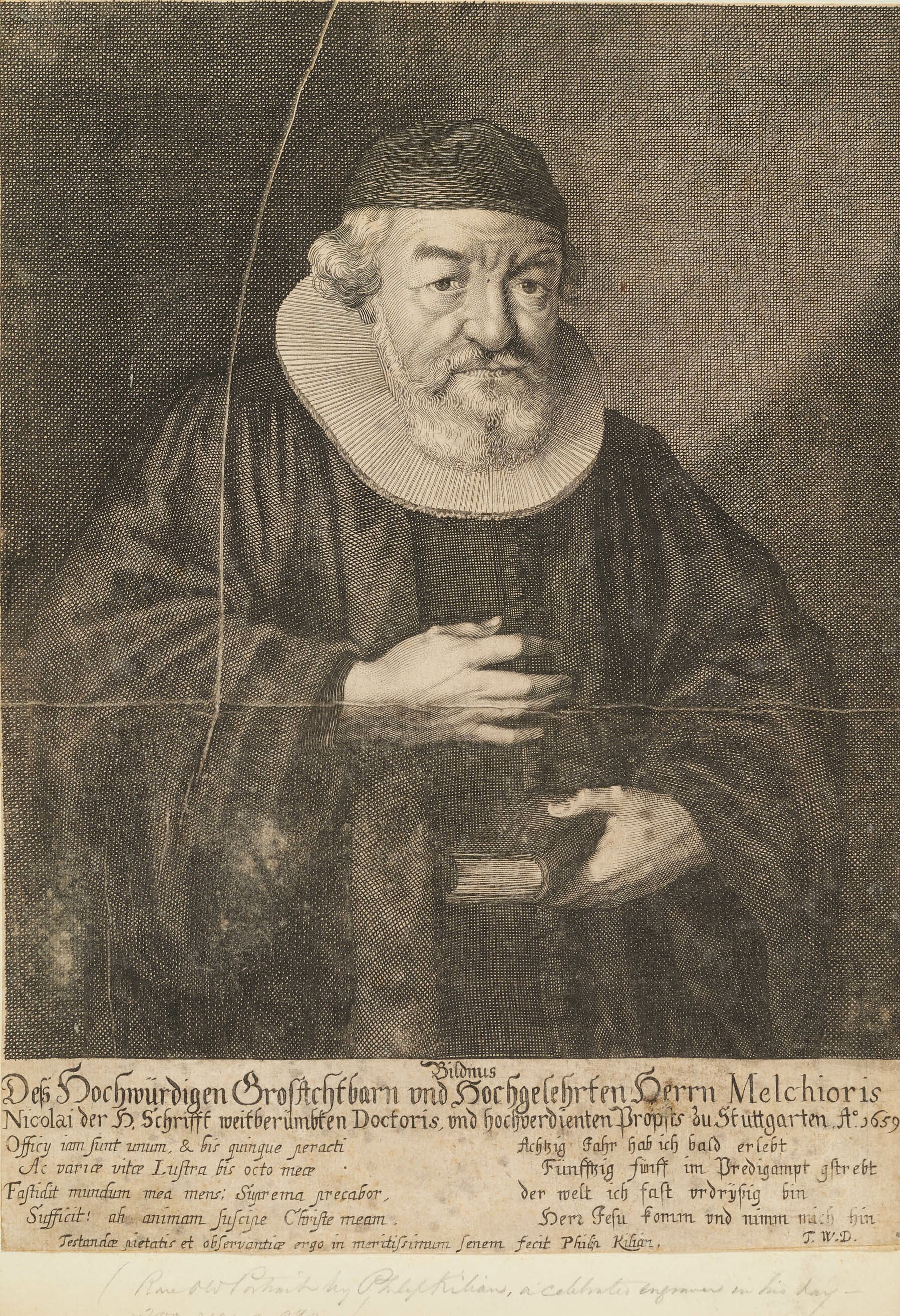 Philipp Kilian, Bildnis Melchior Nicolai