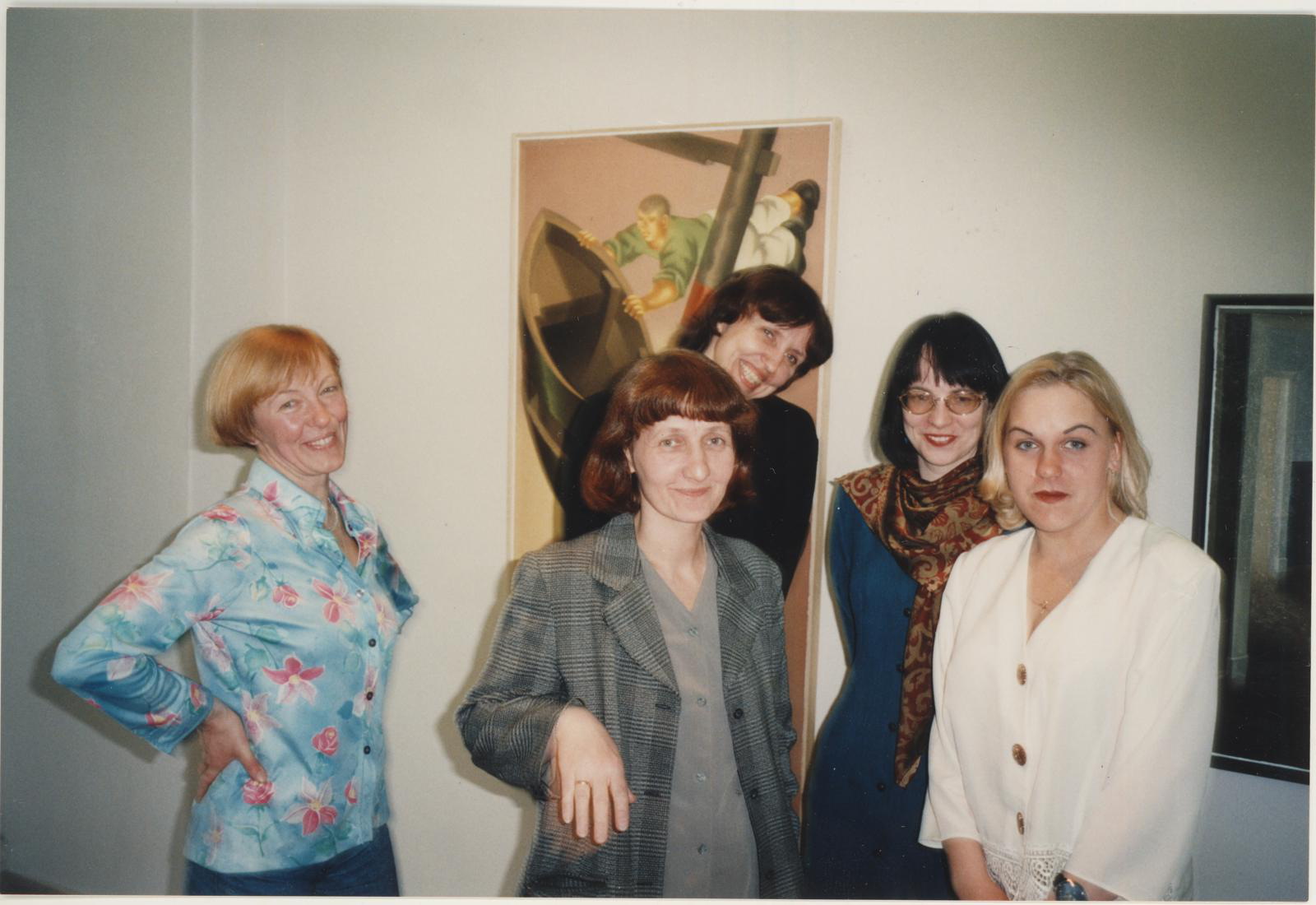 Tiiu (kujutatu) Talvistu, V. Ovtšinnikovi näituse avamine 24.04.1998.a.