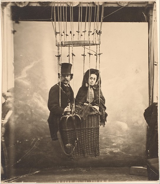 Nadar, [Nadar with His Wife, Ernestine, in a Balloon]
