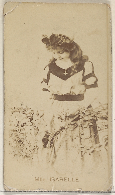 Allen & Ginter, Mlle. Isabelle, from the Actors and Actresses series (N45, Type 8) for Virginia Brights Cigarettes