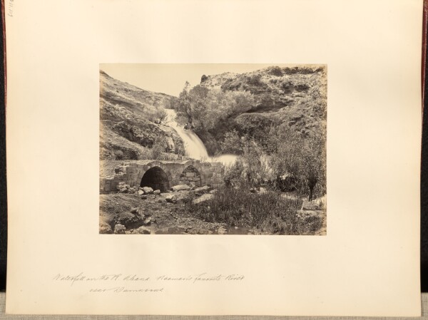 Francis Frith, Waterfall on the R. Abana. Naaman's favorite river, near Damascus