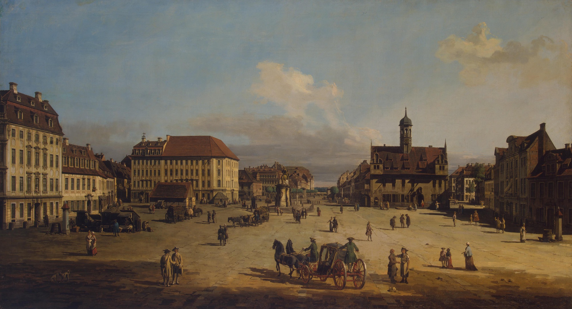 Bernardo Bellotto, Market-Place of the Neustadt in Dresden