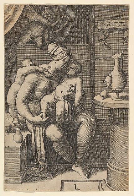 Lucas van Leyden, Charity, from "The Seven Virtues"
