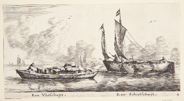 Reinier Zeeman, To pramme. En vlotschuit og en schietschuit