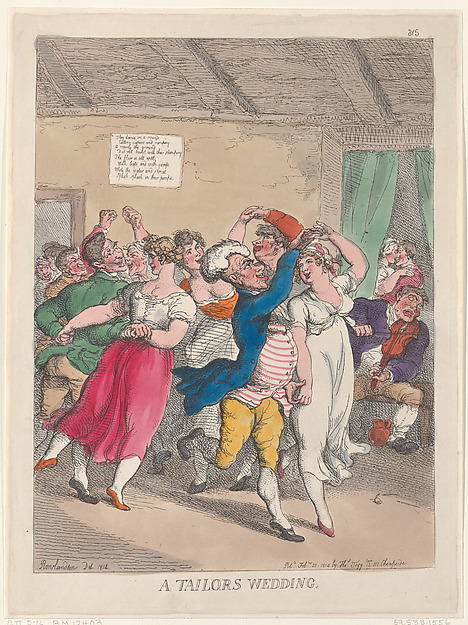 Thomas Rowlandson, A Tailors Wedding