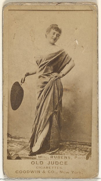 Goodwin & Company, Mlle. Rubens, from the Actors and Actresses series (N171) for Old Judge Cigarettes