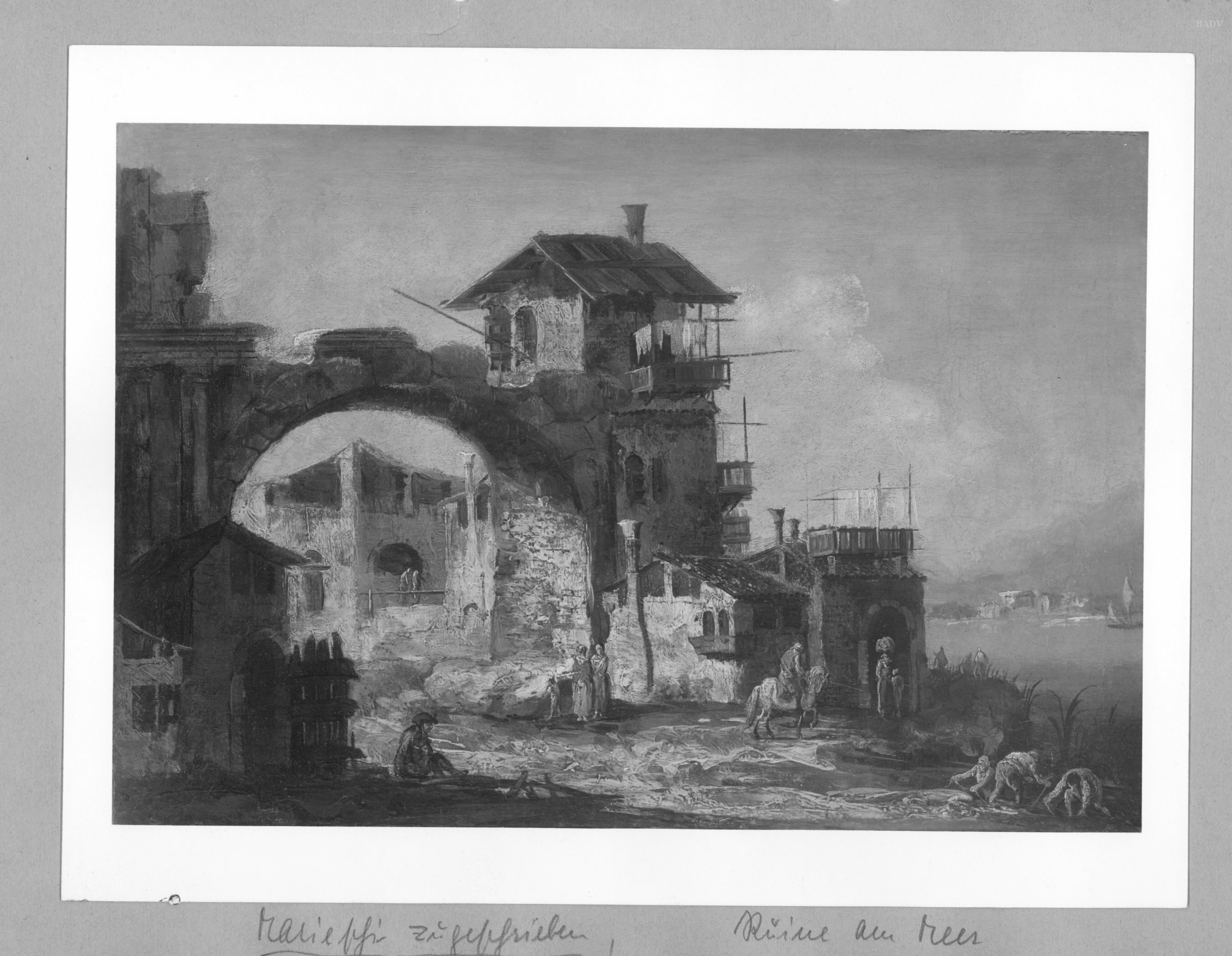 Michele Marieschi, Italian scenery with figures