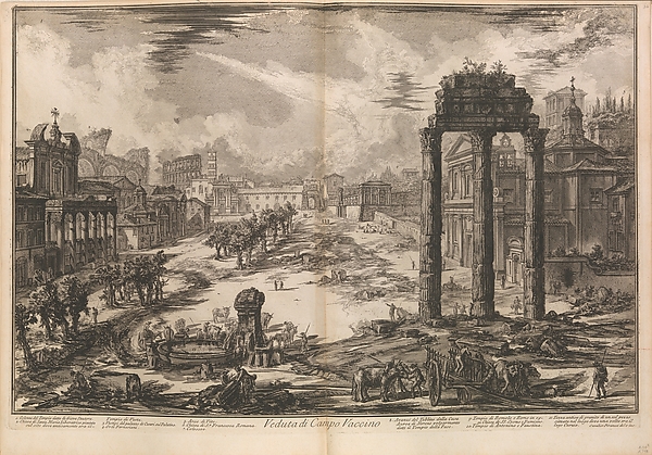 Giovanni Battista Piranesi, View of the Flavian Amphitheater, called the Colosseum, from "Vedute di Roma" (Roman Views), part II