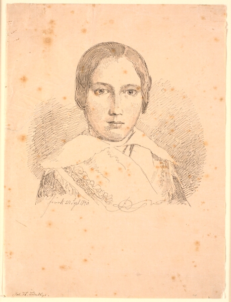 Johan Thomas Lundbye, Portræt af en ung pige
