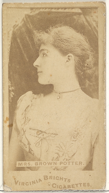 Allen & Ginter, Mrs. Brown Potter, from the Actors and Actresses series (N45, Type 1) for Virginia Brights Cigarettes