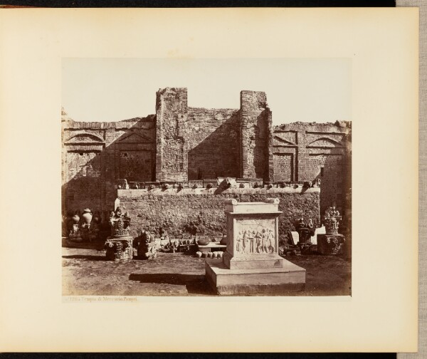 Giorgio Sommer, Tempio di Mercurio. Pompei.
