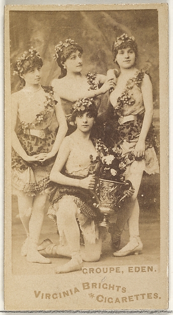 Allen & Ginter, Groupe, Eden, from the Actors and Actresses series (N45, Type 1) for Virginia Brights Cigarettes
