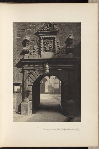 Thomas Annan, Archway In Outer Court, looking towards the Inner Court.