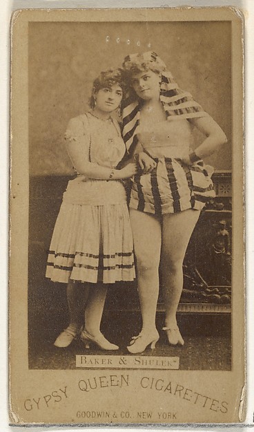 Goodwin & Company, Baker and Shuler, from the Actors and Actresses series (N171) for Gypsy Queen Cigarettes