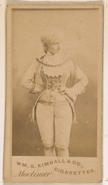 William S. Kimball & Company, Miss Mortimer, from the Actresses series (N203) issued by Wm. S. Kimball & Co.