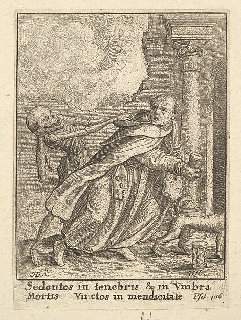 Wenceslaus Hollar, The Monk, from "Dance of Death"