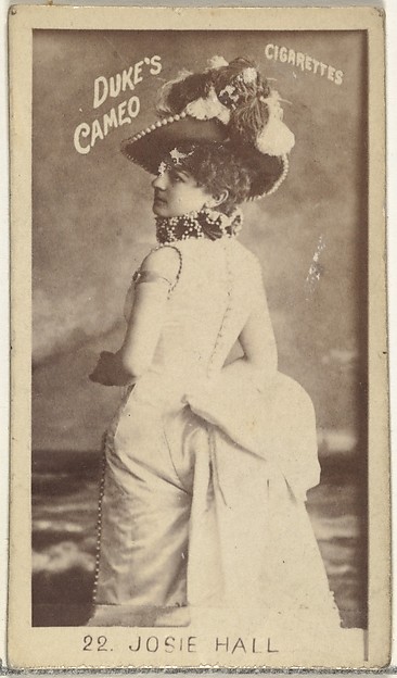 W. Duke, Sons & Co., Card Number 22, Josie Hall, from the Actors and Actresses series (N145-4) issued by Duke Sons & Co. to promote Cameo Cigarettes
