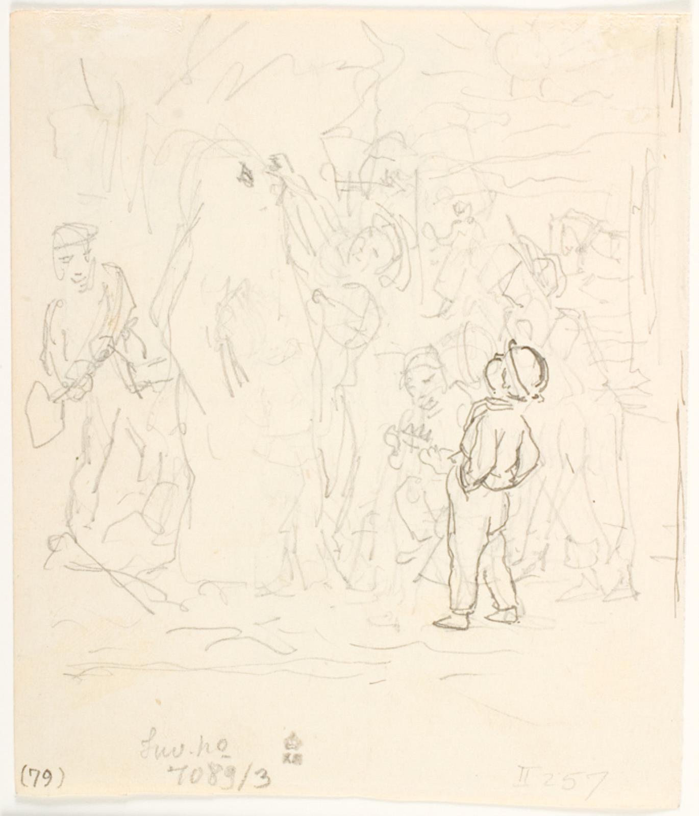 Lorenz Frølich, Illustrationsddkast til H.C. Andersen, Snemanden