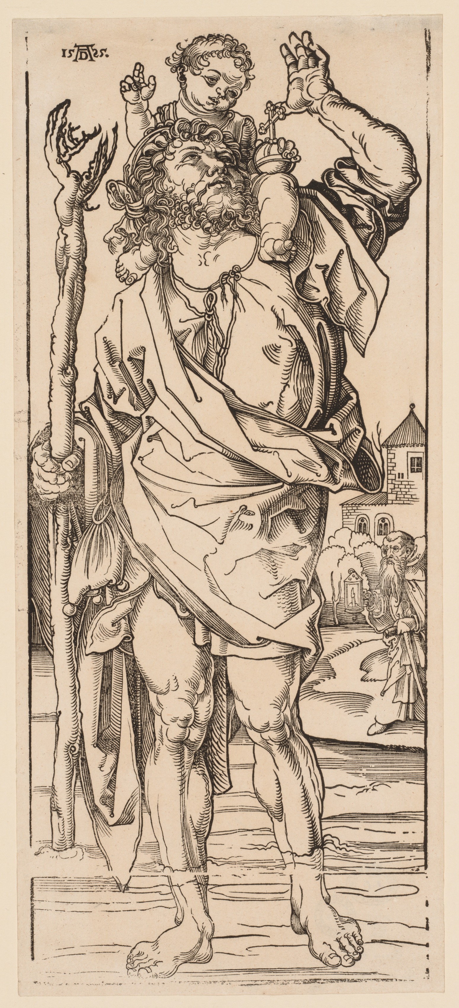 Albrecht Dürer, St. Christopher Crossing the Stream