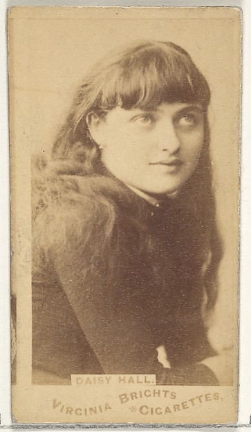Allen & Ginter, Daisy Hall, from the Actors and Actresses series (N45, Type 1) for Virginia Brights Cigarettes