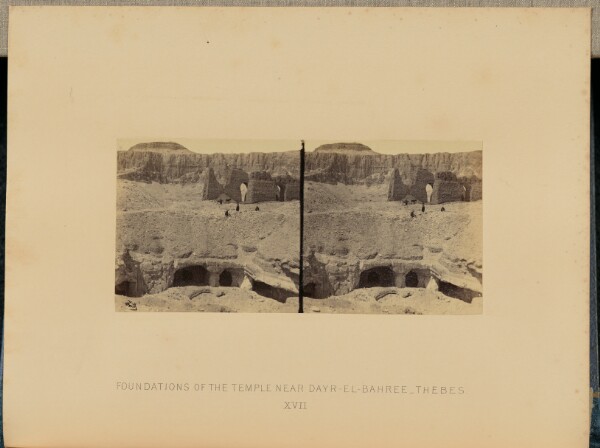 Francis Frith, Foundations of the Temple near Dayr-El-Bahree, Thebes