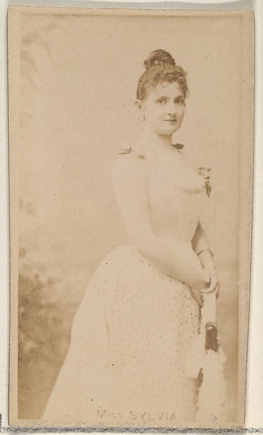 Allen & Ginter, Miss Sylvia, from the Actors and Actresses series (N45, Type 8) for Virginia Brights Cigarettes