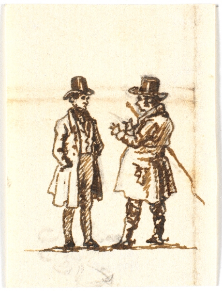 Martinus Rørbye, To diskuterende mænd