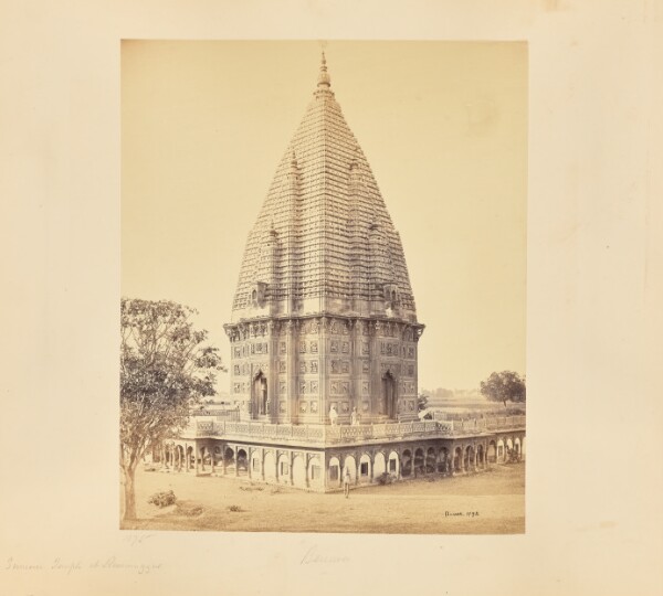 Samuel Bourne, Benares; Sumeree Temple at Ramnuggur, Nearer View