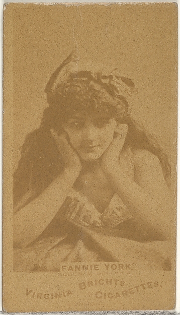 Allen & Ginter, Fannie York, from the Actors and Actresses series (N45, Type 1) for Virginia Brights Cigarettes