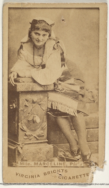 Allen & Ginter, Mlle. Marceline, Paris, from the Actors and Actresses series (N45, Type 1) for Virginia Brights Cigarettes