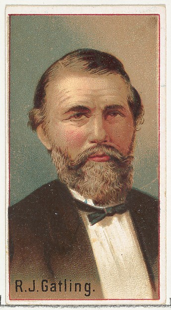 Allen & Ginter, R. J. Gatling, printer's sample for the World's Inventors souvenir album (A25) for Allen & Ginter Cigarettes