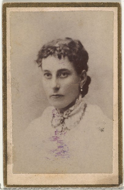 Allen & Ginter, From the Actresses and Celebrities series (N60, Type 2) promoting Little Beauties Cigarettes for Allen & Ginter brand tobacco products