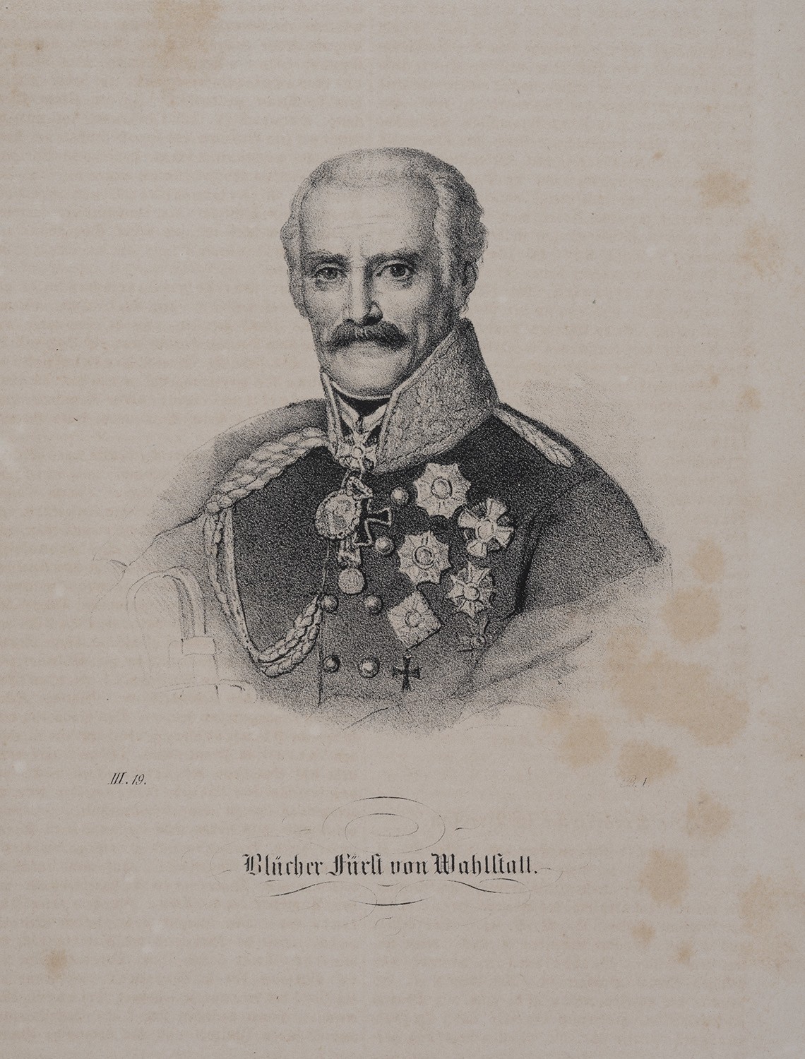 Heinrich Wilhelm Teichgräber, Blücher Fürst von Wahlstatt, Gebhard Lebercht (1742-1819), preuß. Generalfeldmarschall